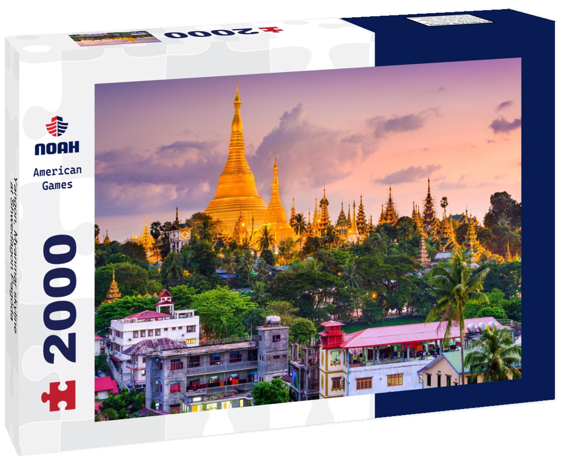 Yangon, Myanmar skyline at Shwedagon Pagoda 2000pc Puzzle