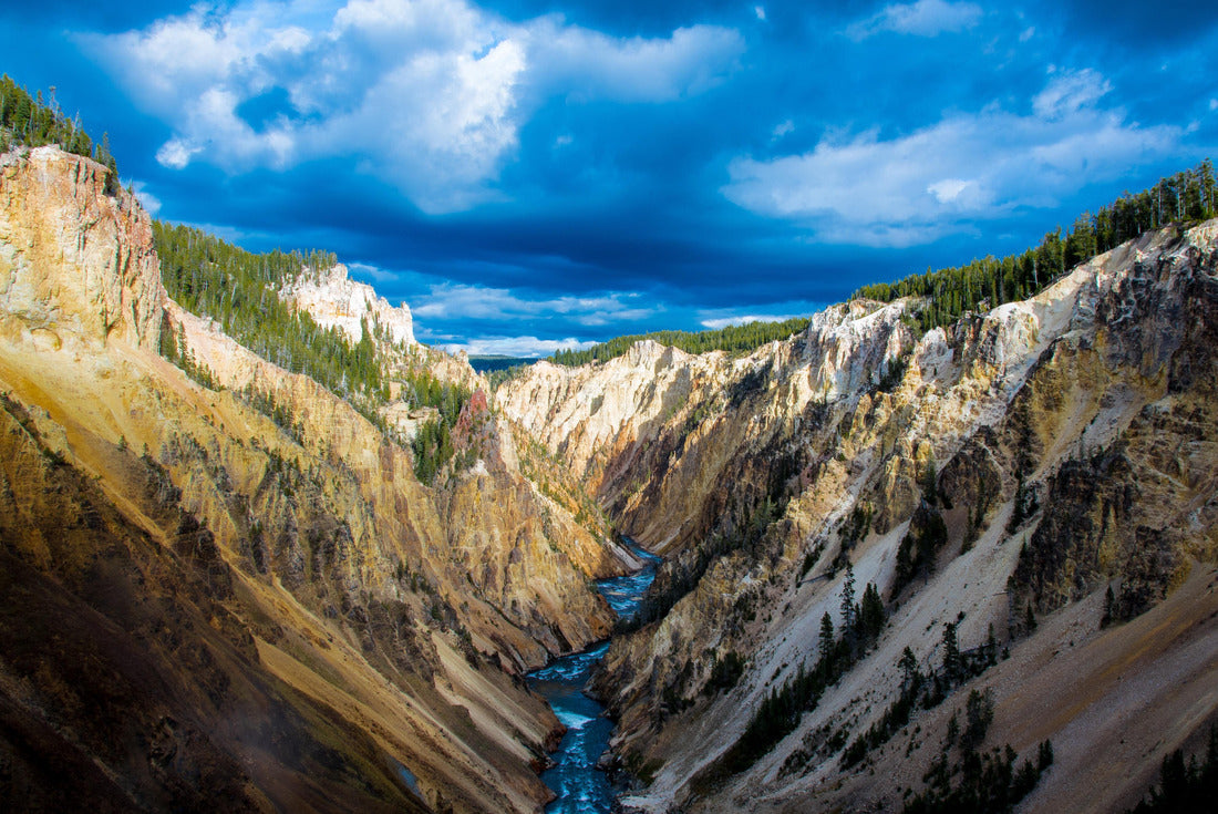 Yellowstone Canyon looking downriver of Lower Yellowstone Falls 2000pc Puzzle