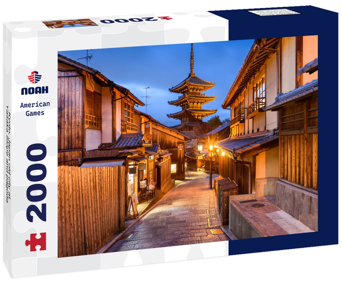 Kyoto, Japan old city at Yasaka Slope and pagoda 2000pc Puzzle