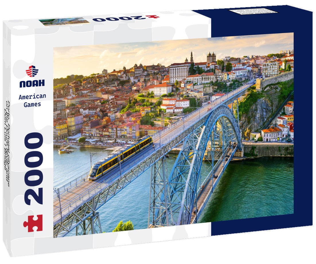 Porto, Portugal cityscape on the Douro River and Dom Luis I Bridge 2000pc Puzzle