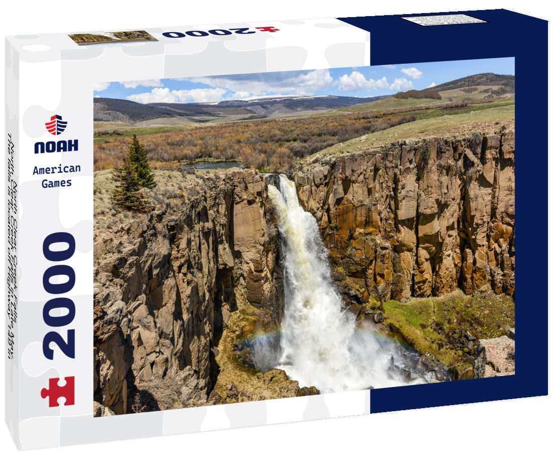 North Clear Creek Falls - North Clear Creek Falls in Late May. The falls is located off Highway 149 in Rio Grande National Forest, Hinsdale County, Colorado 2000pc Puzzle