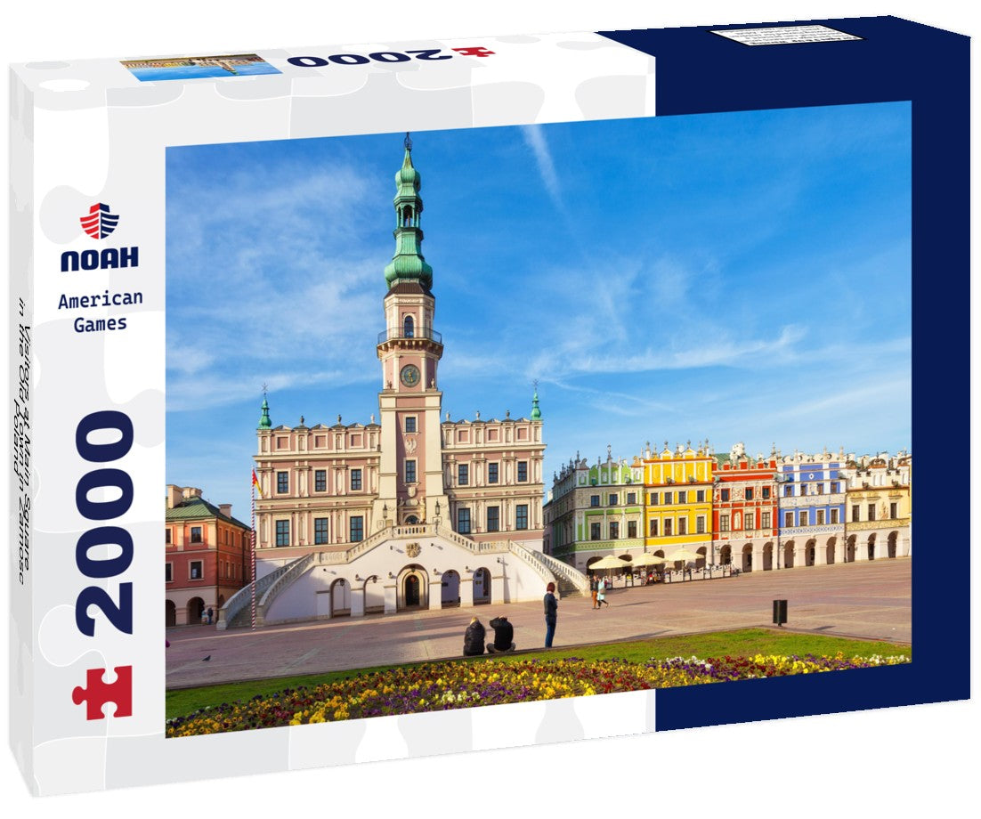 Visitors at Main Square in the Old Town in Zamosc, Poland 2000pc Puzzle