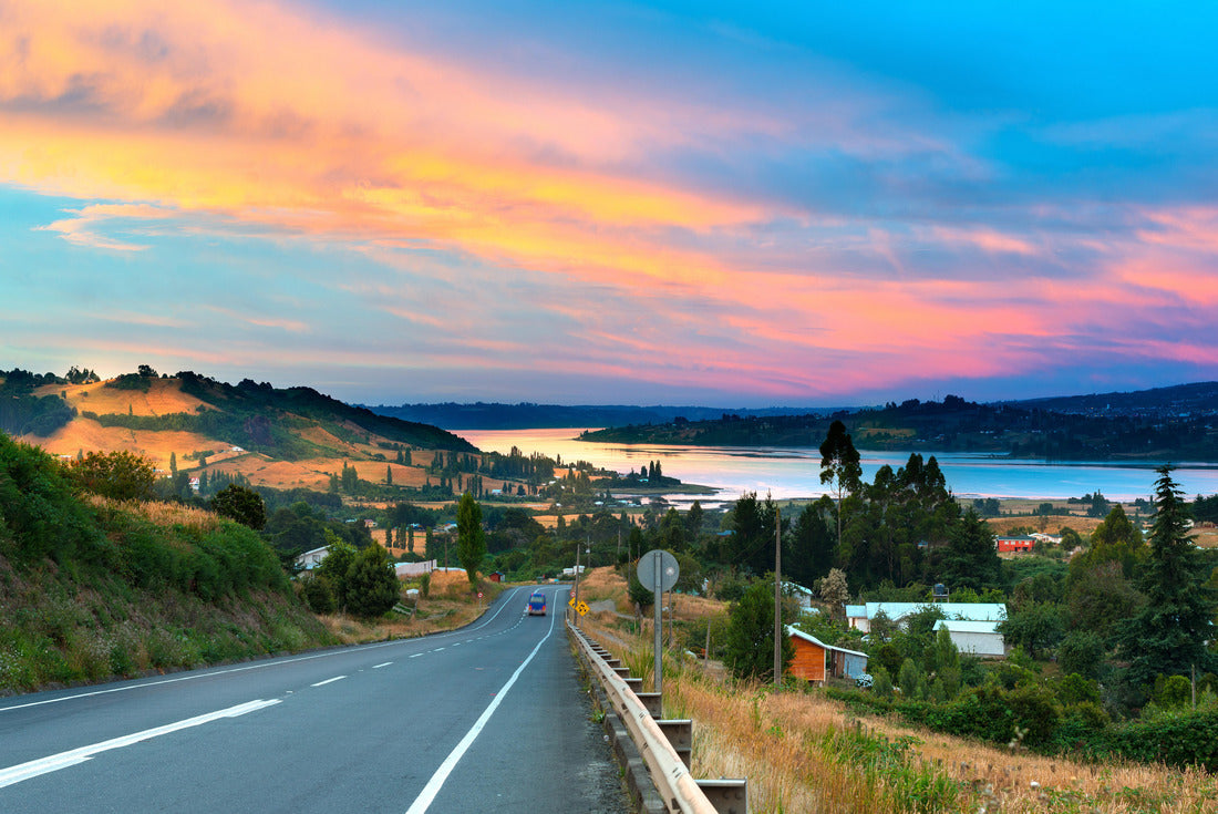 Road to Dalcahue on the island of Chiloe, Chile 2000pc Puzzle