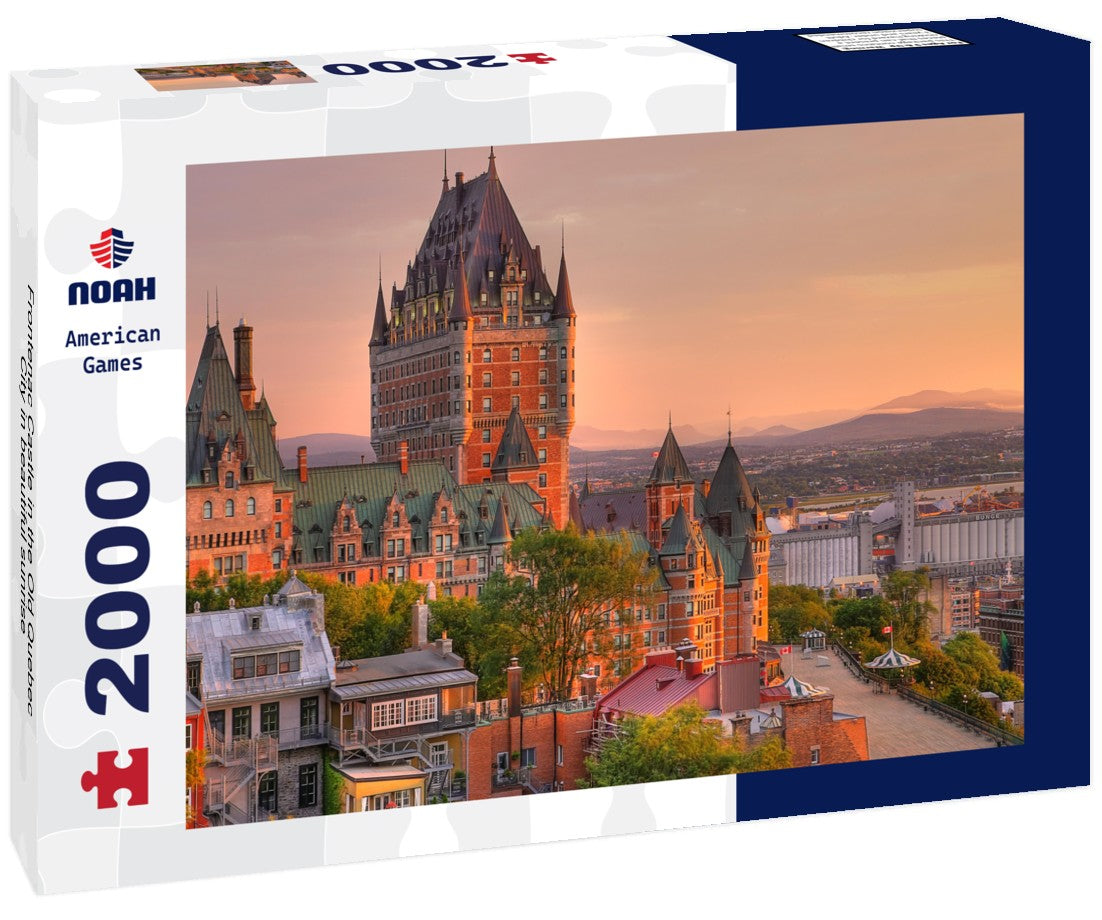 Frontenac Castle in the Old Quebec City in beautiful sunrise 2000pc Puzzle