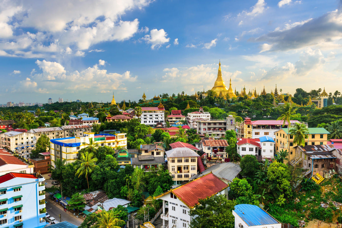 Yangon, Myanmar city skyline 2000pc Puzzle