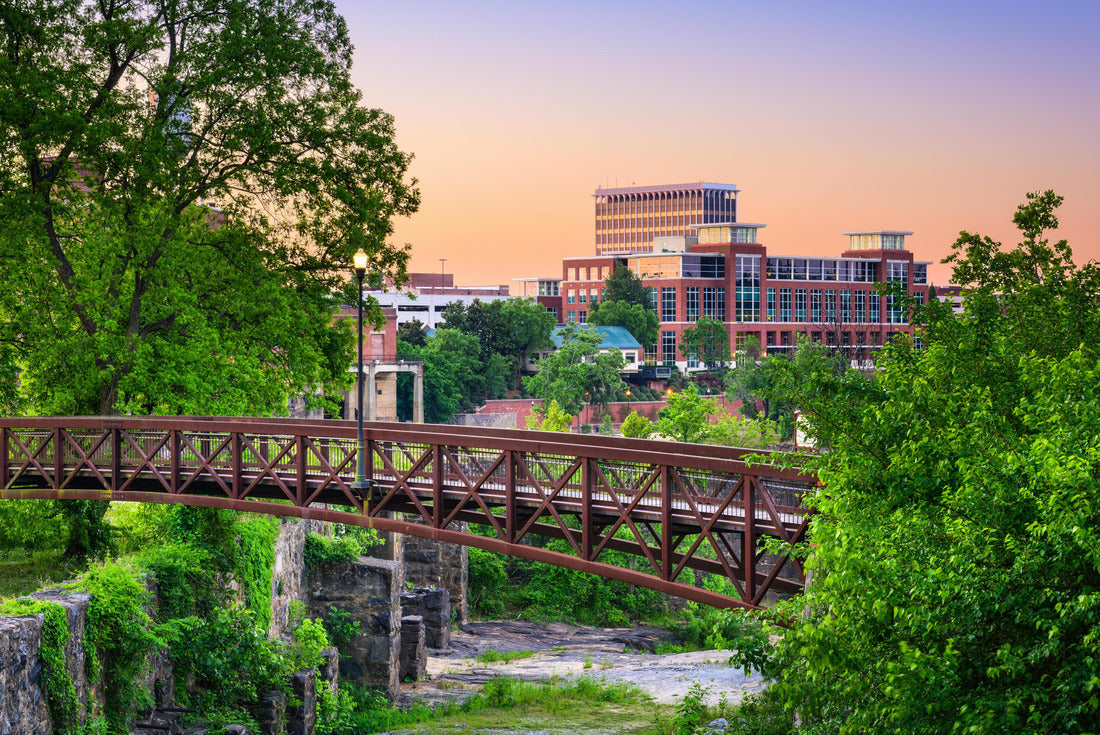 Columbus, Georgia, USA Downtown Skyline and park 2000pc Puzzle