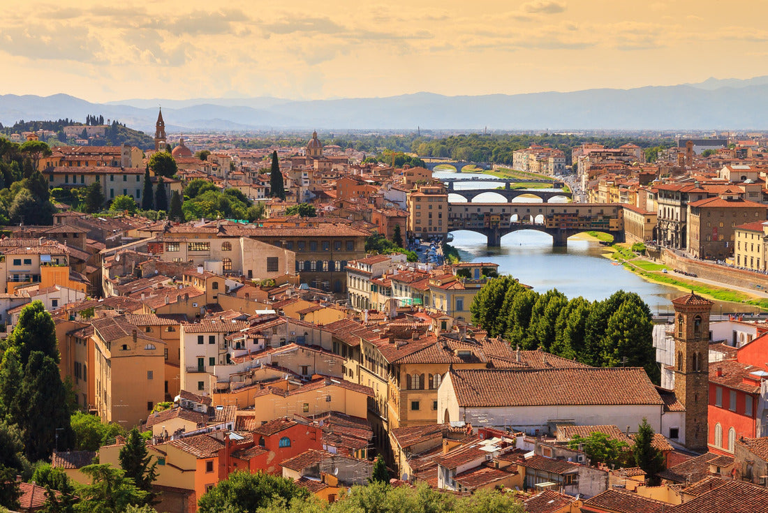 Noah Jigsaw Puzzle Beautiful cityscape of Firenze (Florence), Italy, with the bridges over the Arno river 2000 pieces