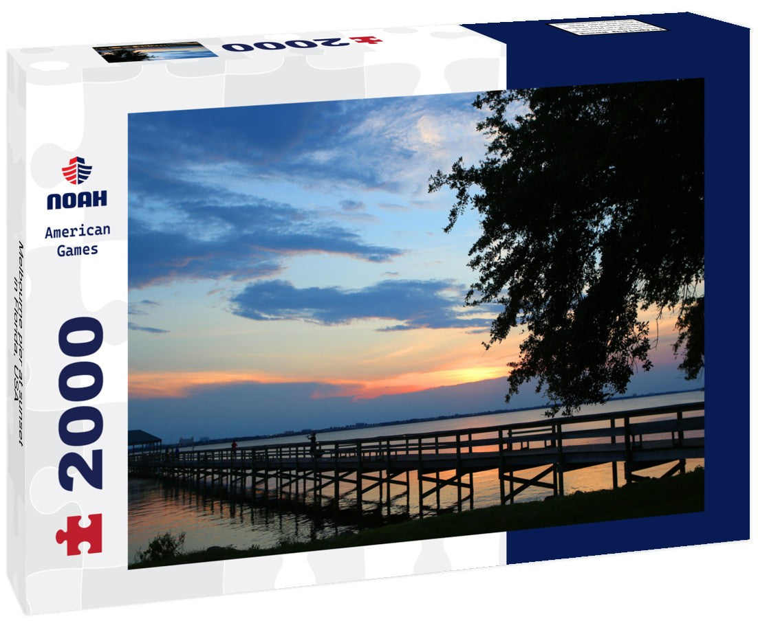 Melbourne pier at sunset in Florida, USA 2000pc Puzzle
