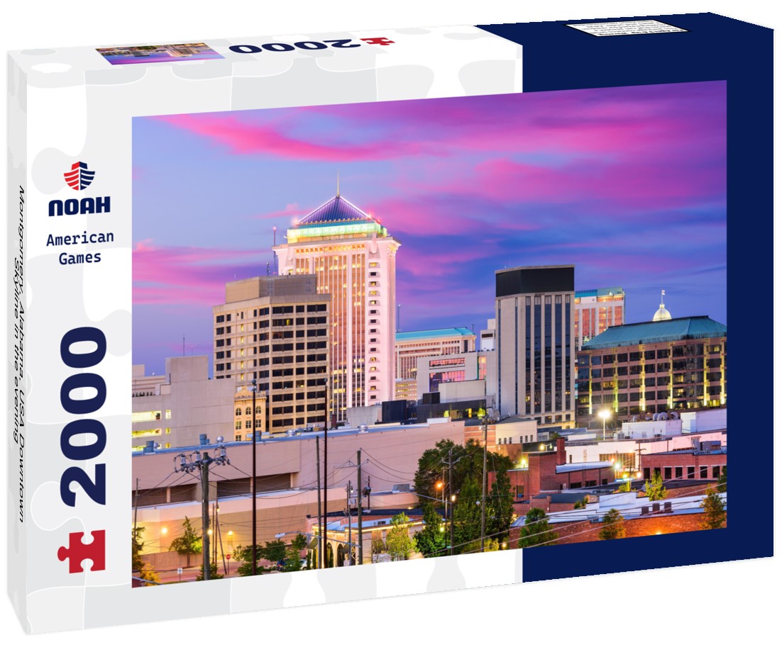Montgomery, Alabama, USA Downtown Skyline in the evening 2000pc Puzzle