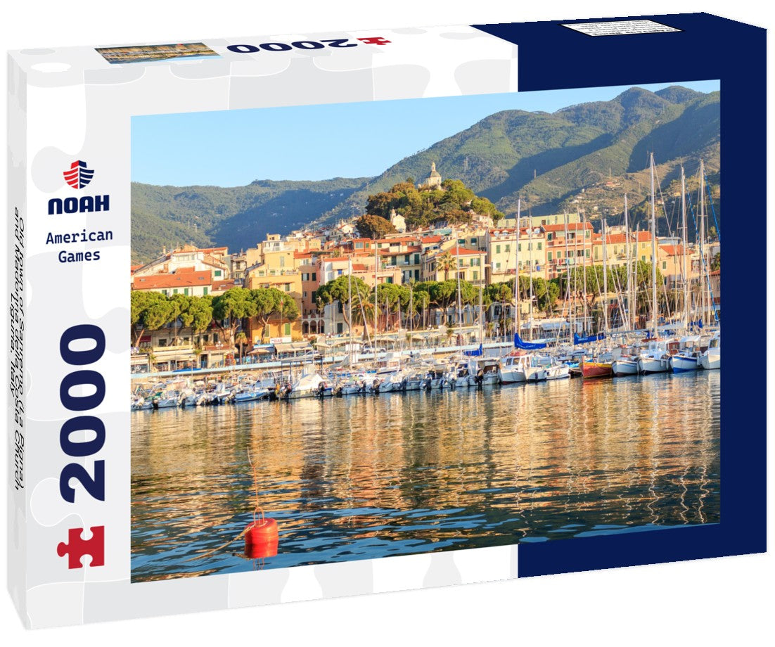 Old town of Sanremo (La Pigna) and Madonna della Costa Church, Liguria, Italy 2000pc Puzzle