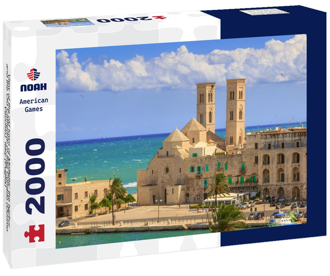 the old town of Molfetta: the harbor and the Old Cathedral of San Corrado (Duomo Vecchio). Italy (Puglia) 2000pc Puzzle
