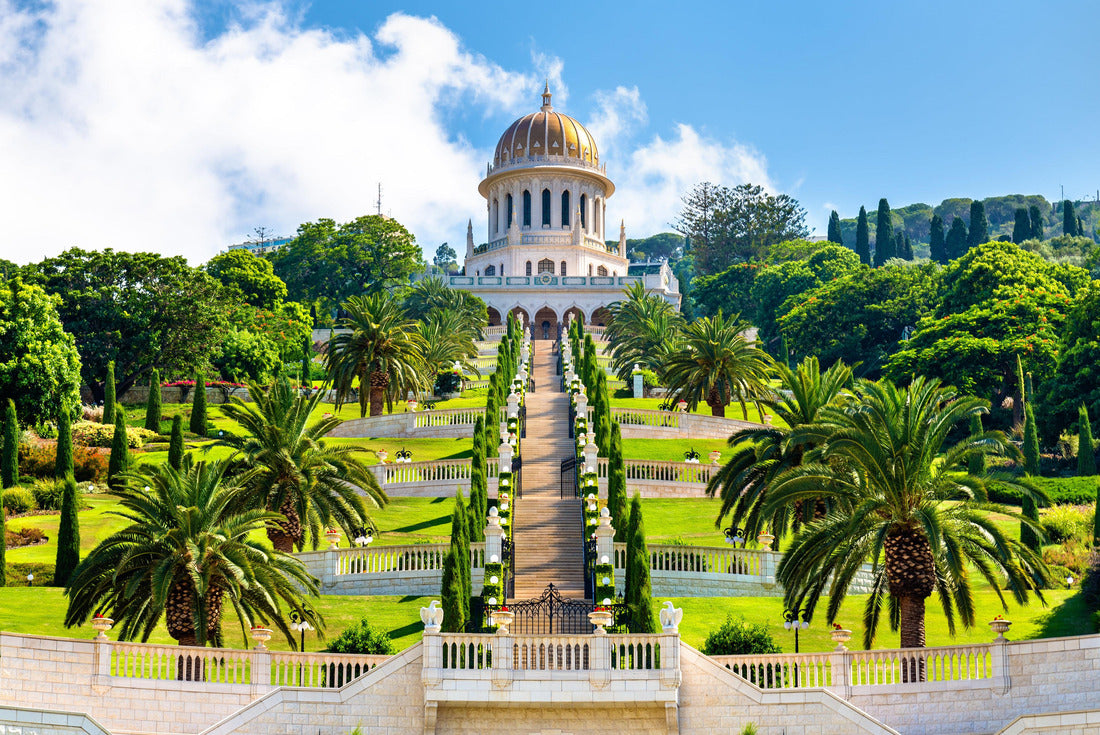 Shrine of the Bab and lower terraces at the Bahai World Center in Haifa, Israel 2000pc Puzzle