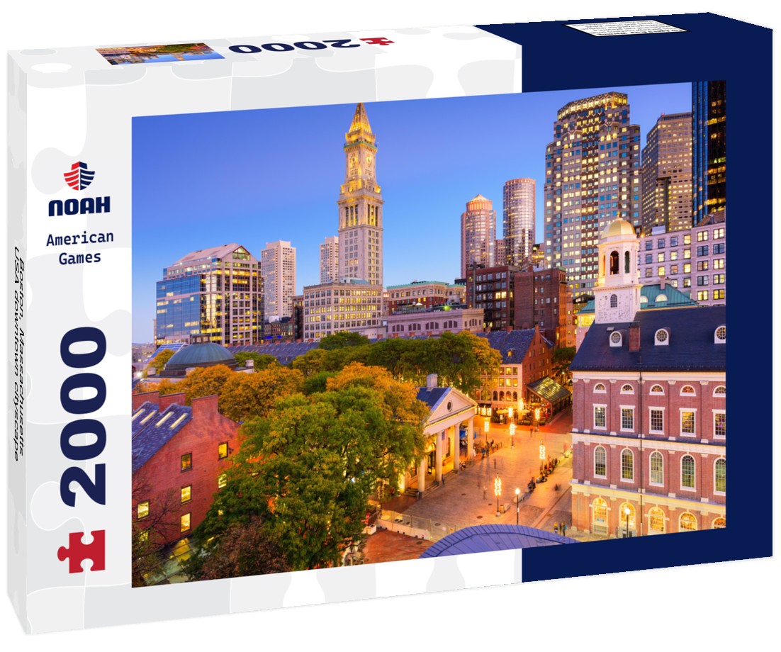 Boston, Massachusetts, USA downtown cityscape 2000pc Puzzle