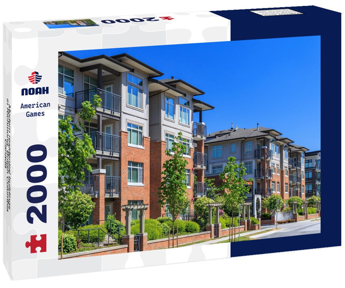 Modern residential buildings in Richmond, British Columbia, Canada 2000pc Puzzle