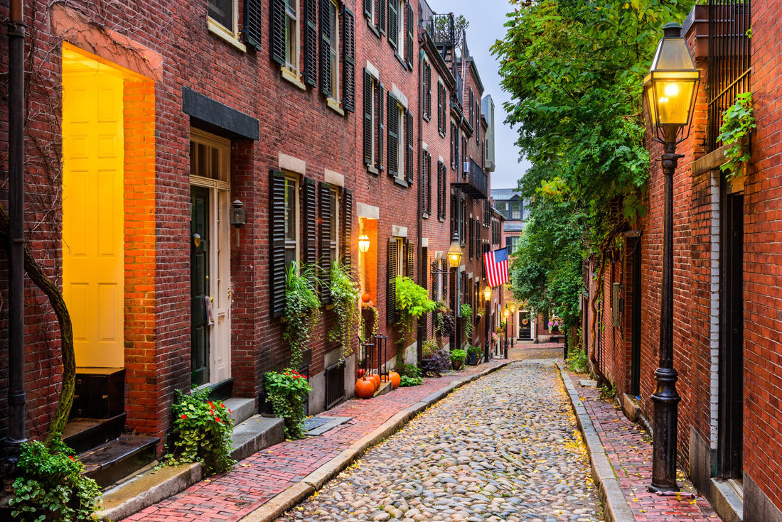 Acorn Street in Boston, Massachusetts, USA 2000pc Puzzle