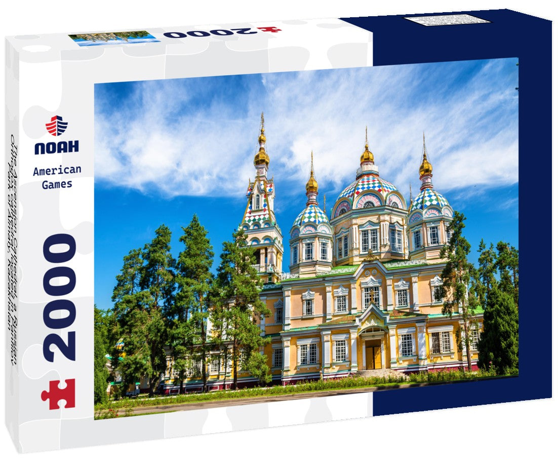 The Ascension Cathedral, a Russian Orthodox cathedral located in Panfilov Park of Almaty, Kazakhstan 2000pc Puzzle