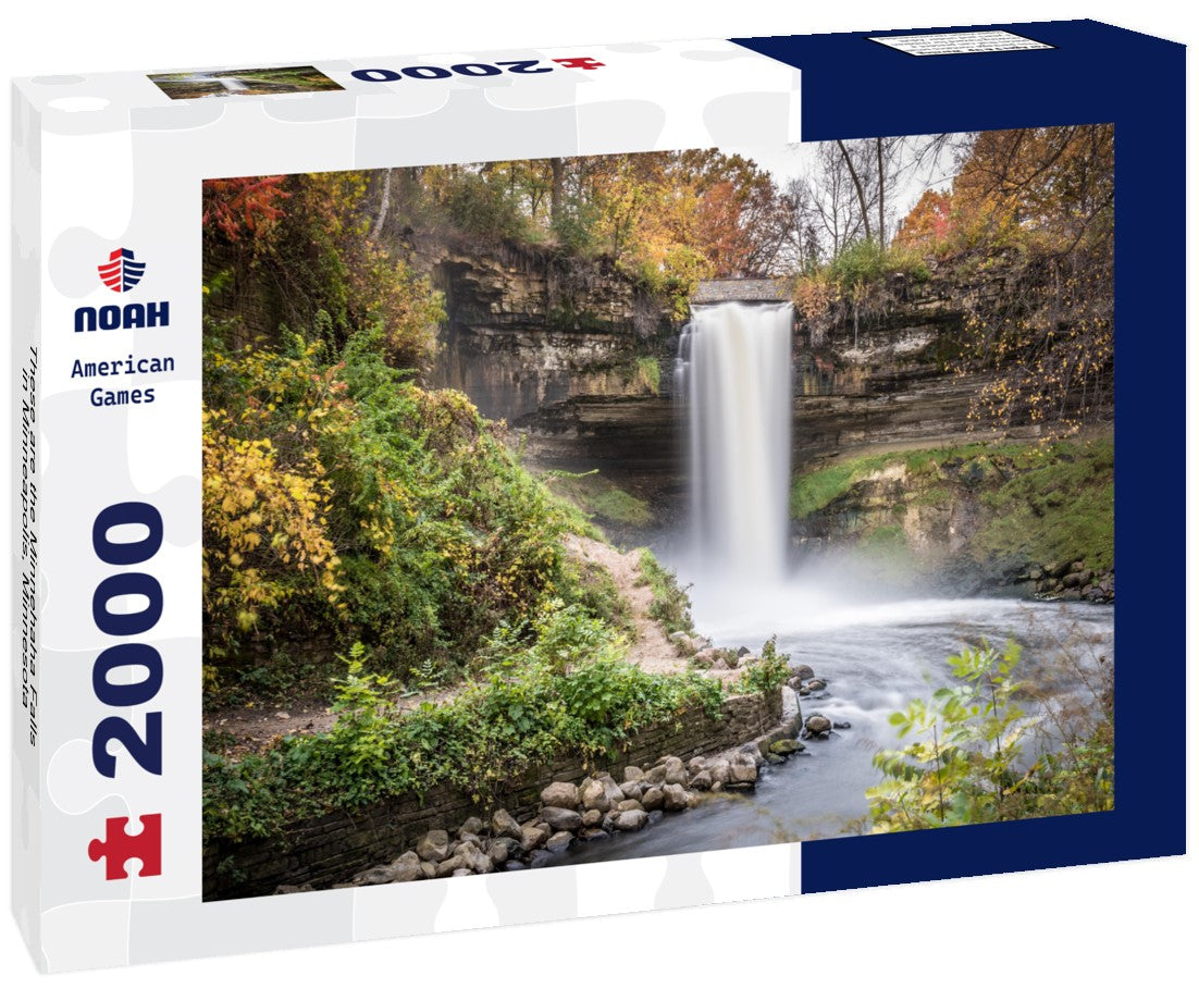 These are the Minnehaha Falls in Minneapolis, Minnesota 2000pc Puzzle
