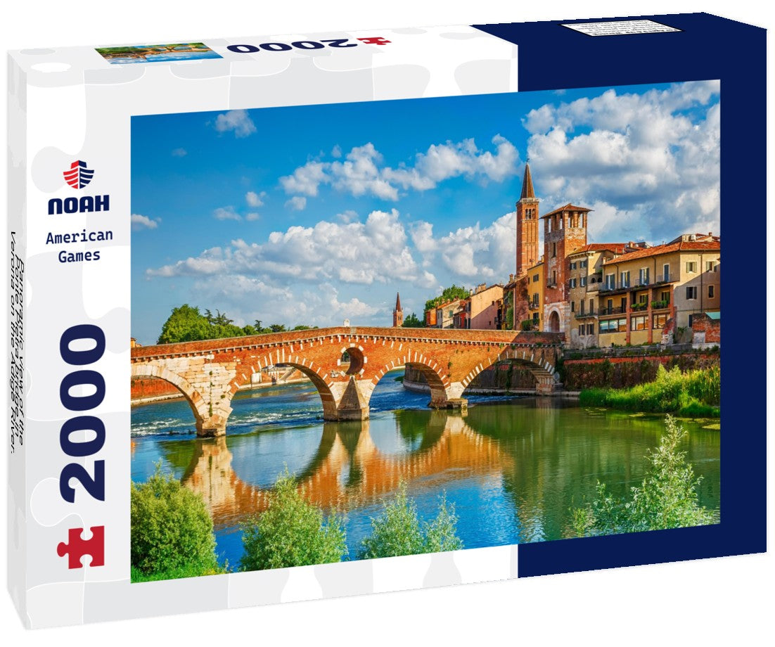 the Ponte Pietra bridge in Verona on the Adige River. Veneto. Italy 2000pc Puzzle