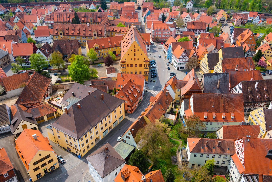 Noah Jigsaw Puzzle View from St. Georgs Church - Nördlingen, Germany. Tilt shift effect 2000 pieces