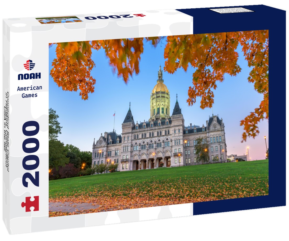 Connecticut State Capitol in Hartford, Connecticut, USA in the fall 2000pc Puzzle
