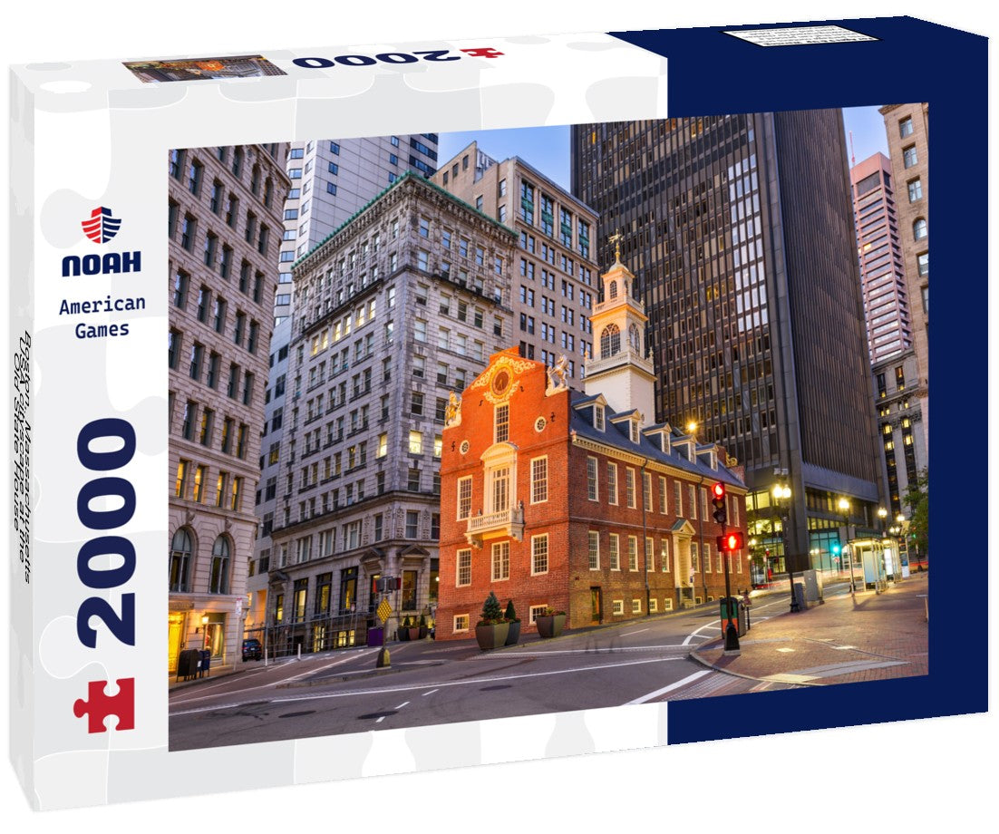 Boston, Massachusetts, USA cityscape at the Old State House 2000pc Puzzle