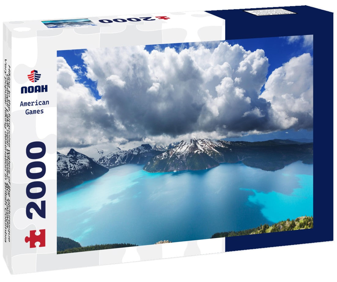 Hiking to the turquoise waters of the picturesque Garibaldi Lake near Whistler, BC, Canada. Very popular hiking destination in British Columbia 2000pc Puzzle