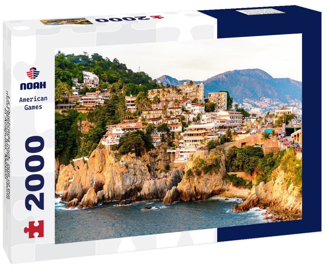 La Quebrada rock, one of the most famous tourist attractions in Acapulco, Mexico 2000pc Puzzle