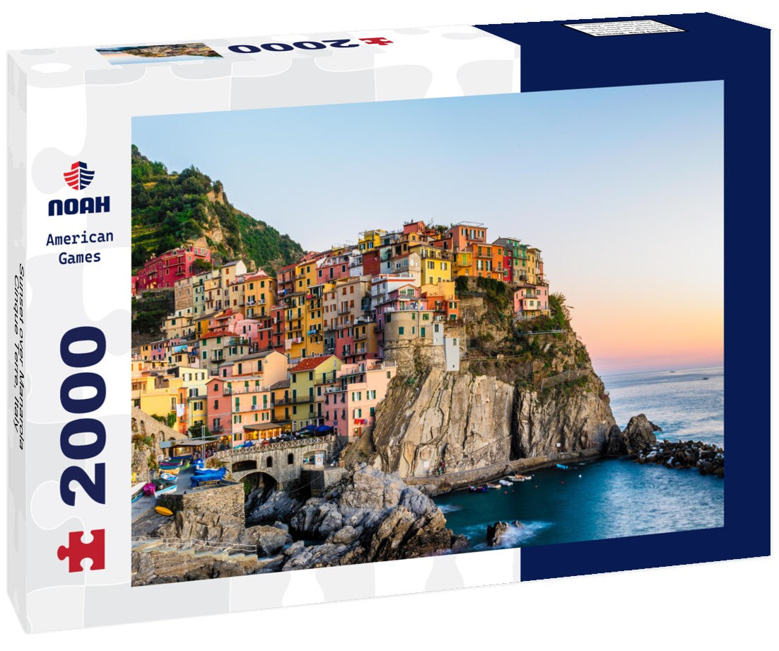 Sunset over Manarola, Cinque Terre, Italy 2000pc Puzzle
