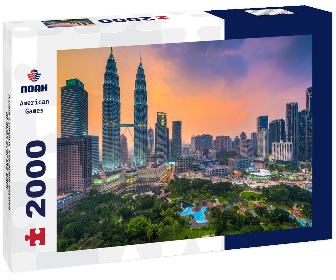 Kuala Lumpur, Malaysia skyline at dusk over the park 2000pc Puzzle