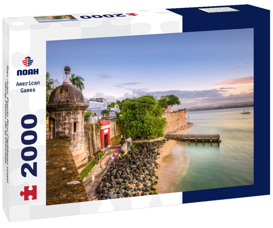 San Juan, Puerto Rico Caribbean coast along Paseo de la Princesa 2000pc Puzzle