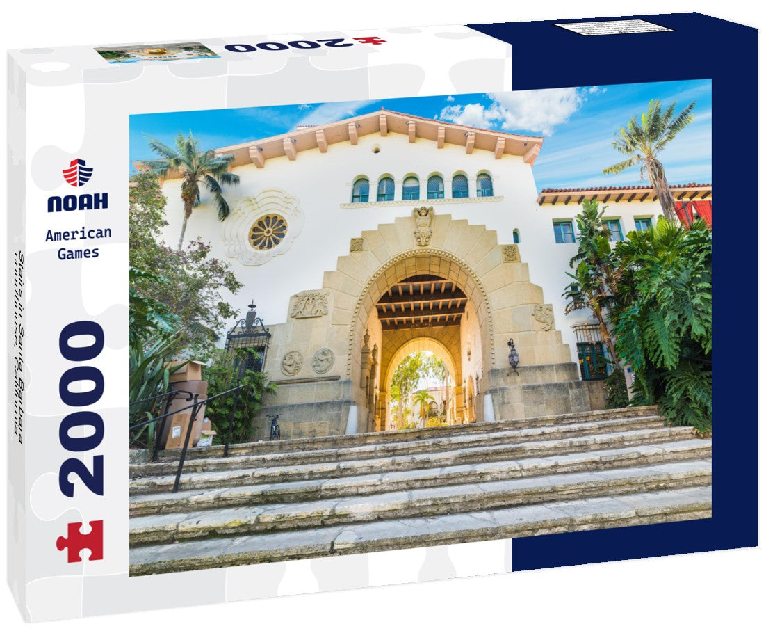 Stairs in Santa Barbara courthouse, California 2000pc Puzzle
