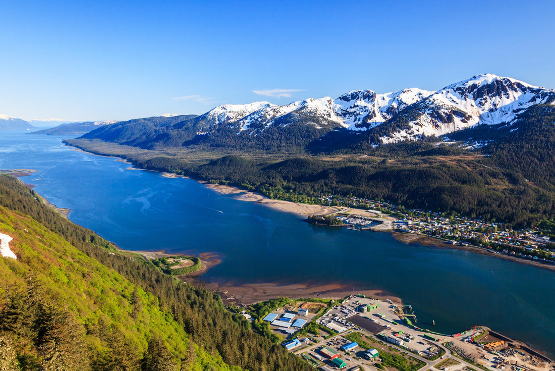 Juneau, Alaska. Aerial view of Gastineau Channel and Douglas Island 2000pc Puzzle