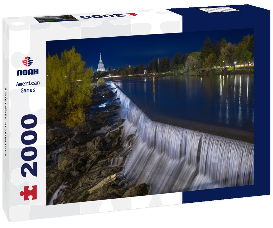 Idaho Falls at blue hour 2000pc Puzzle