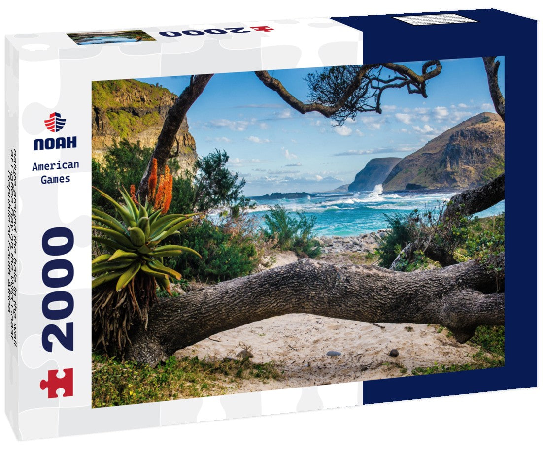 nature around the hole in the wall at Coffee Bay on the Wild Coast, Republic of South Africa 2000pc Puzzle