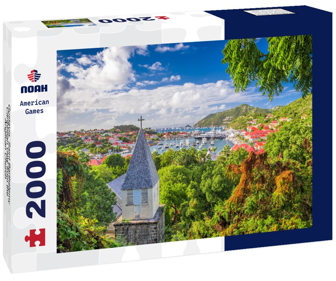 Gustavia, Saint Barthelemy, Caribbean view from the Anglican Church 2000pc Puzzle