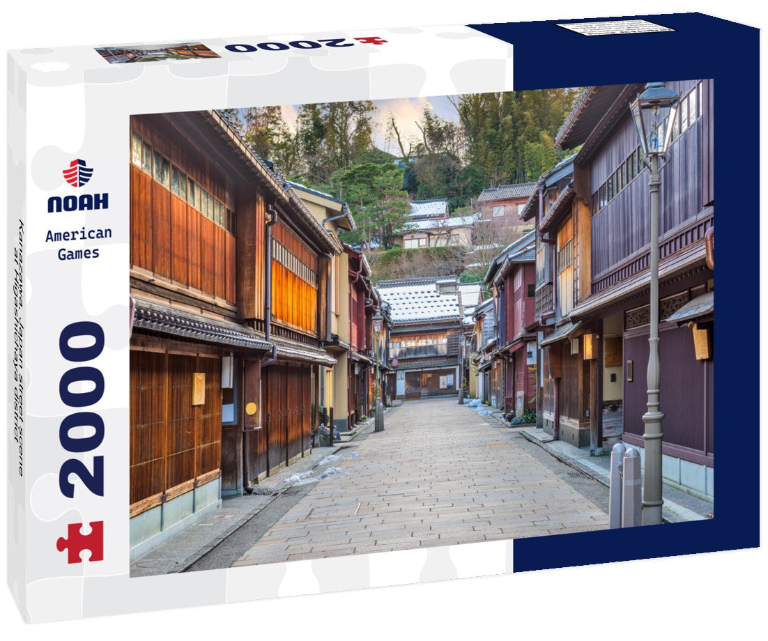 Kanazawa, Japan street scene at Higashichaya district 2000pc Puzzle
