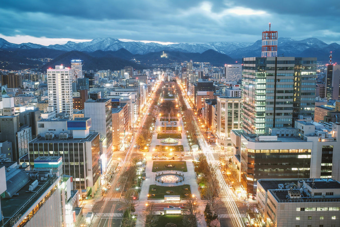 Noah Jigsaw Puzzle Sapporo Night View from Sapporo TV Tower in Sapporo City, Hokkaido, Japan 2000 pieces