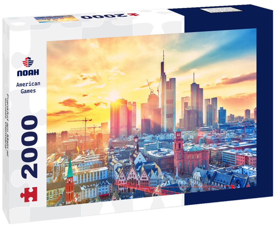 Frankfurt am Main at sunset, Germany 2000pc Puzzle