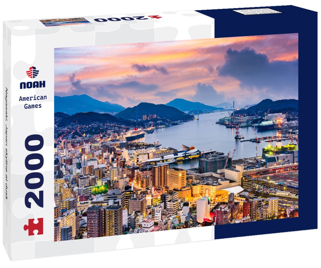 Nagasaki, Japan skyline at dusk 2000pc Puzzle