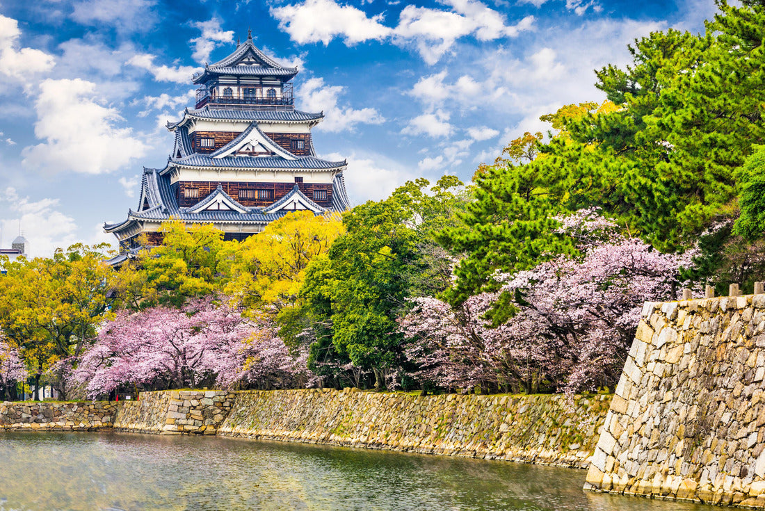 Hiroshima, Japan at Hiroshima Castle in springtime 2000pc Puzzle