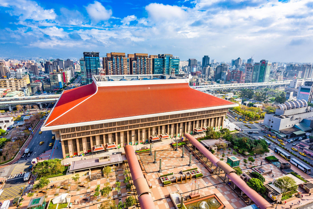 Taipei, Taiwan downtown skyline over the station 2000pc Puzzle