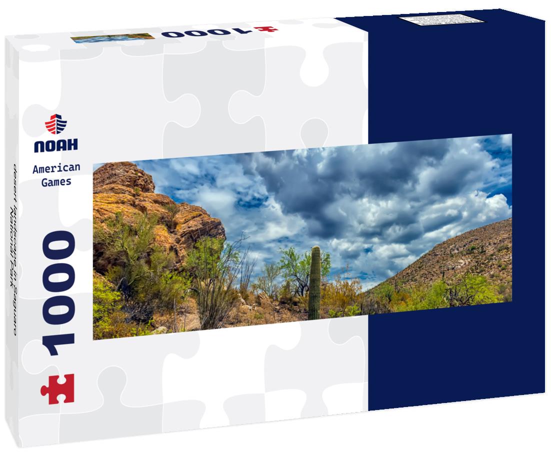 Noah Jigsaw Puzzle desert landscape in Saguaro National Park panorama 1000 pieces