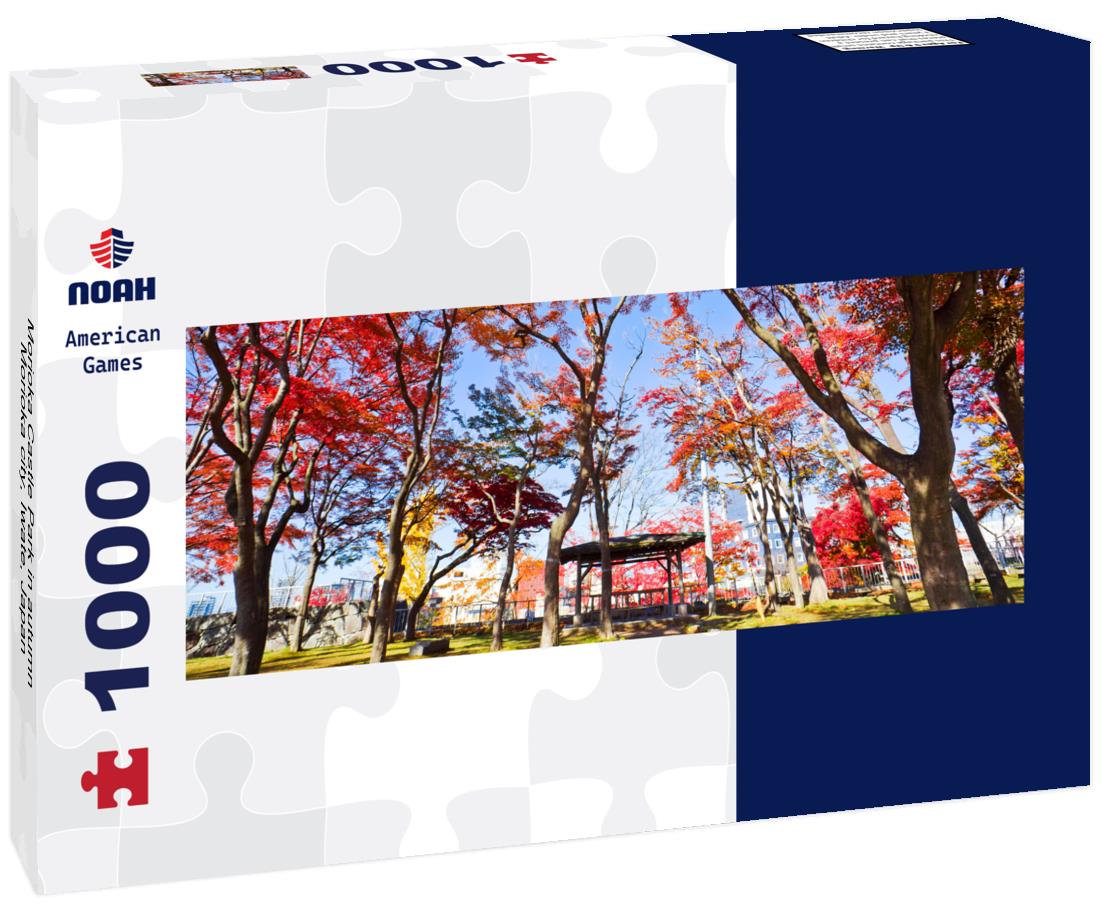 Noah Jigsaw Puzzle Morioka Castle Park in autumn, Morioka city, Iwate, Japan panorama 1000 pieces