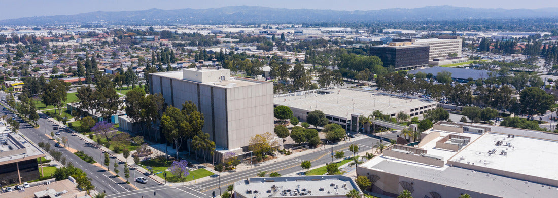 Noah Jigsaw Puzzle Daytime view of Norwalk, California civic center panorama 1000 pieces