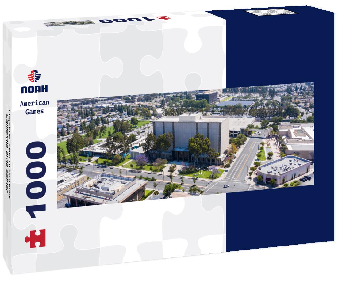 Noah Jigsaw Puzzle Daytime view of Norwalk, California civic center panorama 1000 pieces