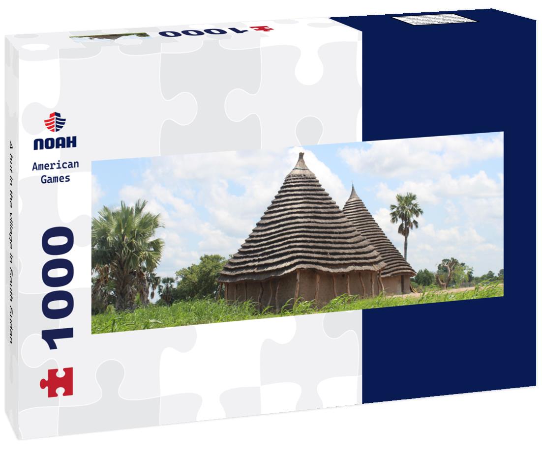 Noah Jigsaw Puzzle A hut in the village in South Sudan panorama 1000 pieces