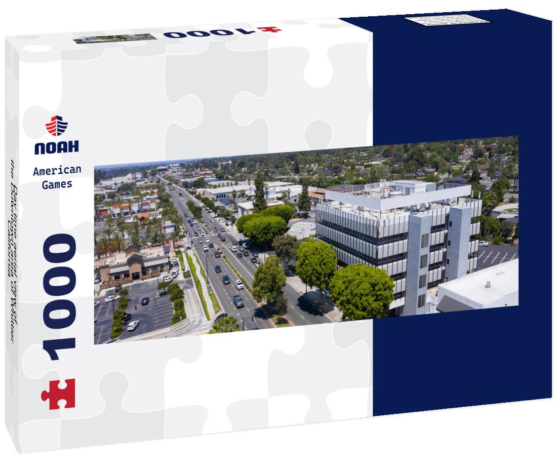 Noah Jigsaw Puzzle Day time aerial view of the Downtown area of Whittier, California panorama 1000 pieces