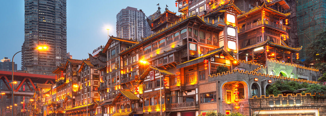 Noah Jigsaw Puzzle Chongqing, China at Hongyadong traditional district panorama 1000 pieces