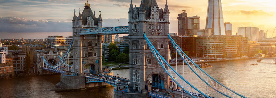 Noah Jigsaw Puzzle Elevated view of the famous Tower Bridge and skyline of London, UK panorama 1000 pieces