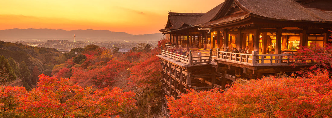 Noah Jigsaw Puzzle Kyoto, Japan at Kiyomizu-dera Temple during an autumn evening panorama 1000 pieces